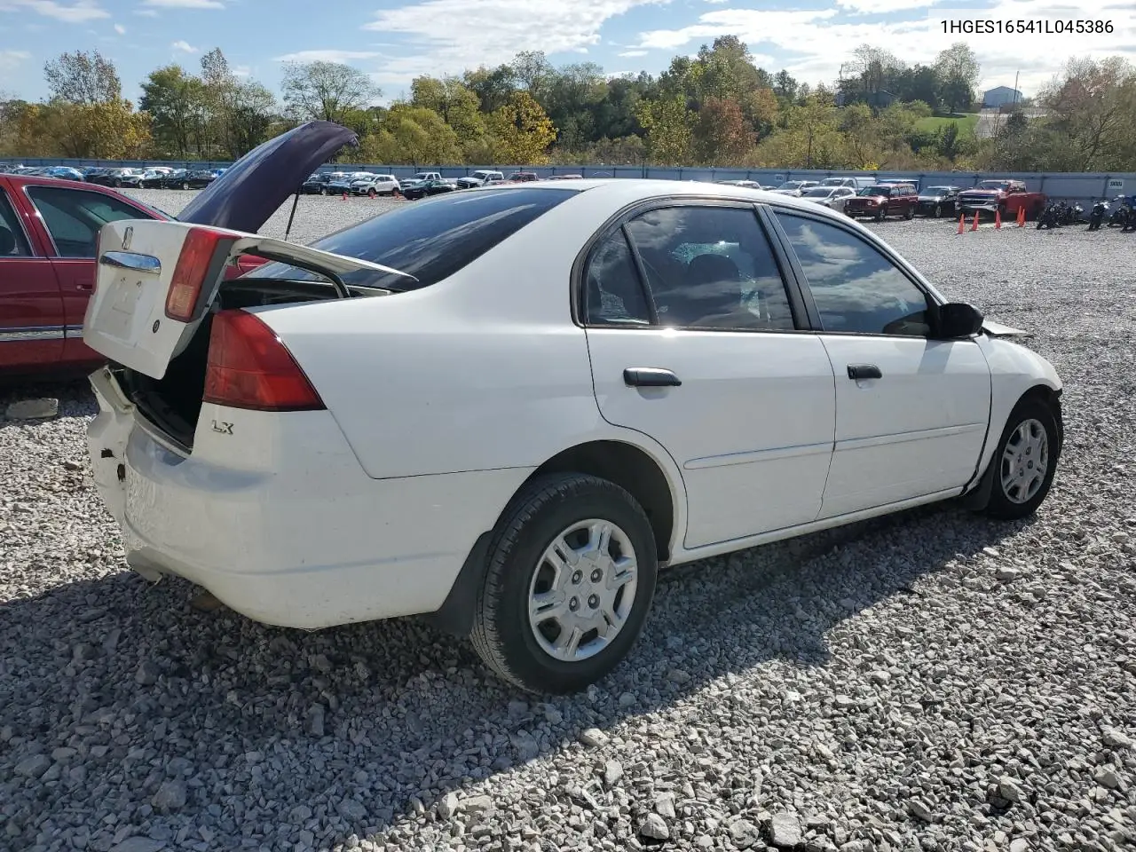 1HGES16541L045386 2001 Honda Civic Lx