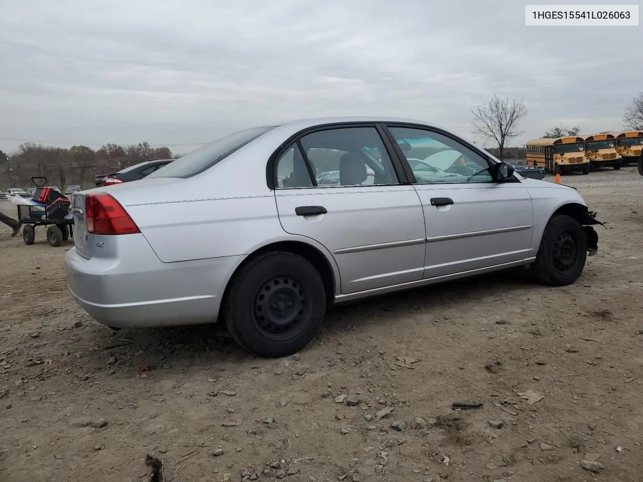 1HGES15541L026063 2001 Honda Civic Lx