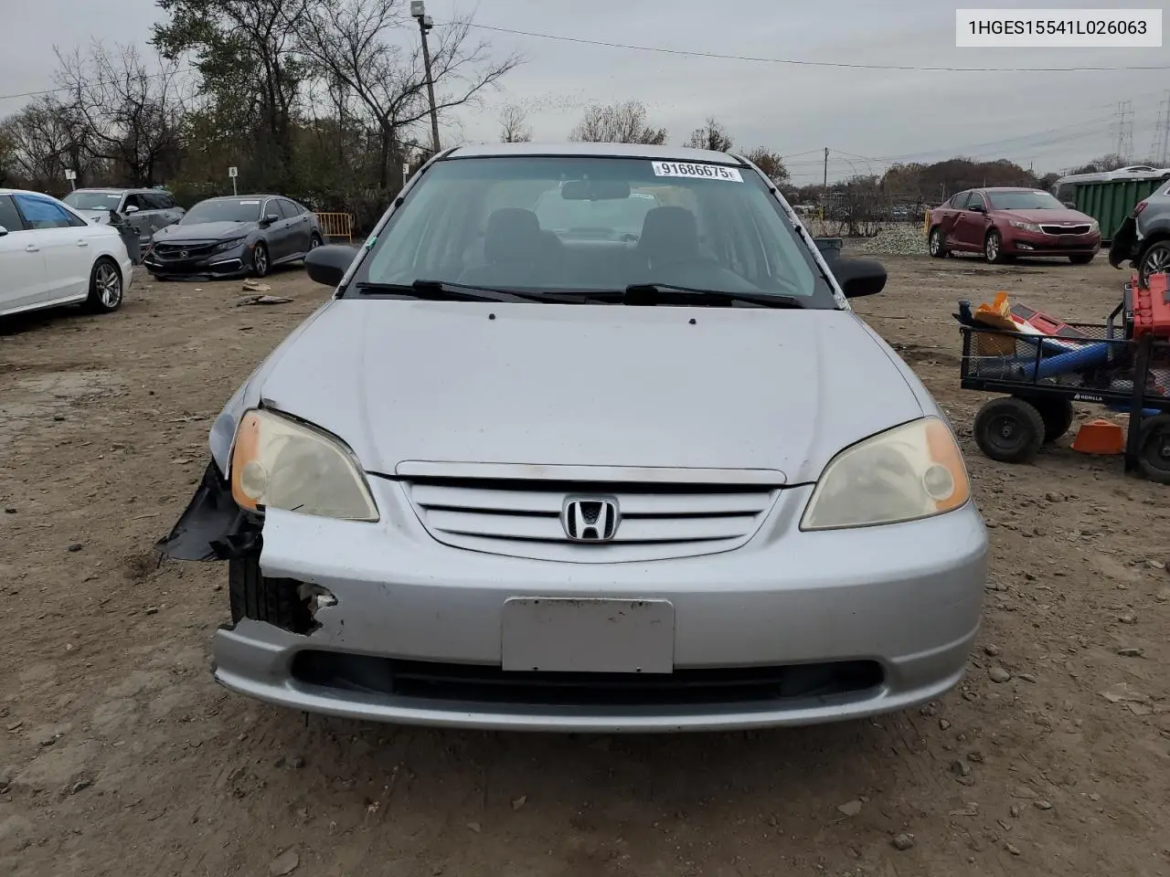 1HGES15541L026063 2001 Honda Civic Lx
