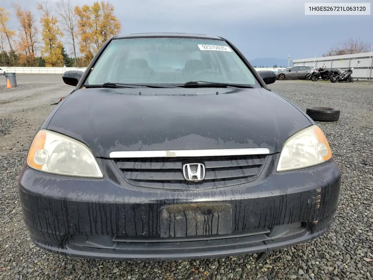 1HGES26721L063120 2001 Honda Civic Ex