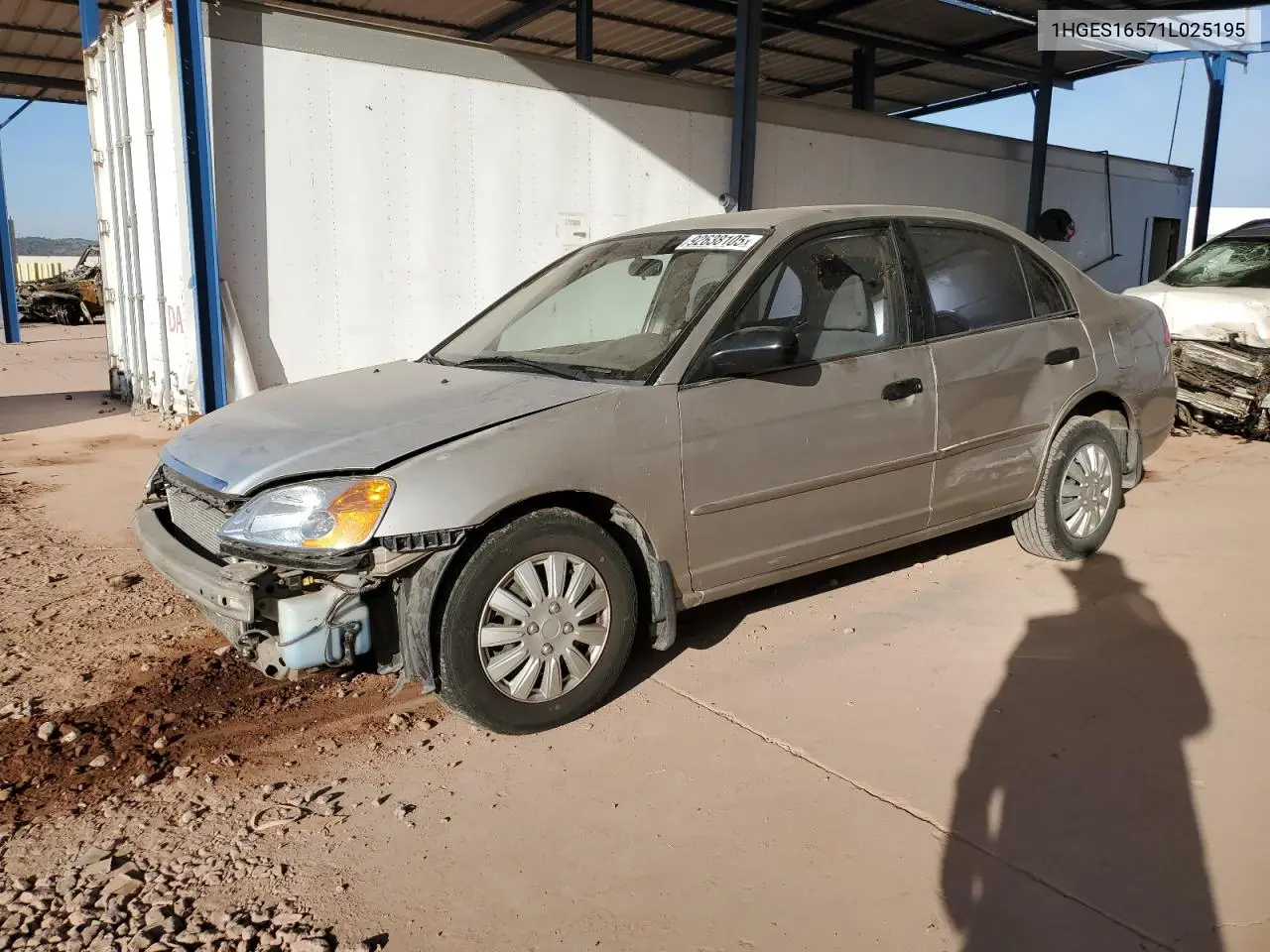 1HGES16571L025195 2001 Honda Civic Lx