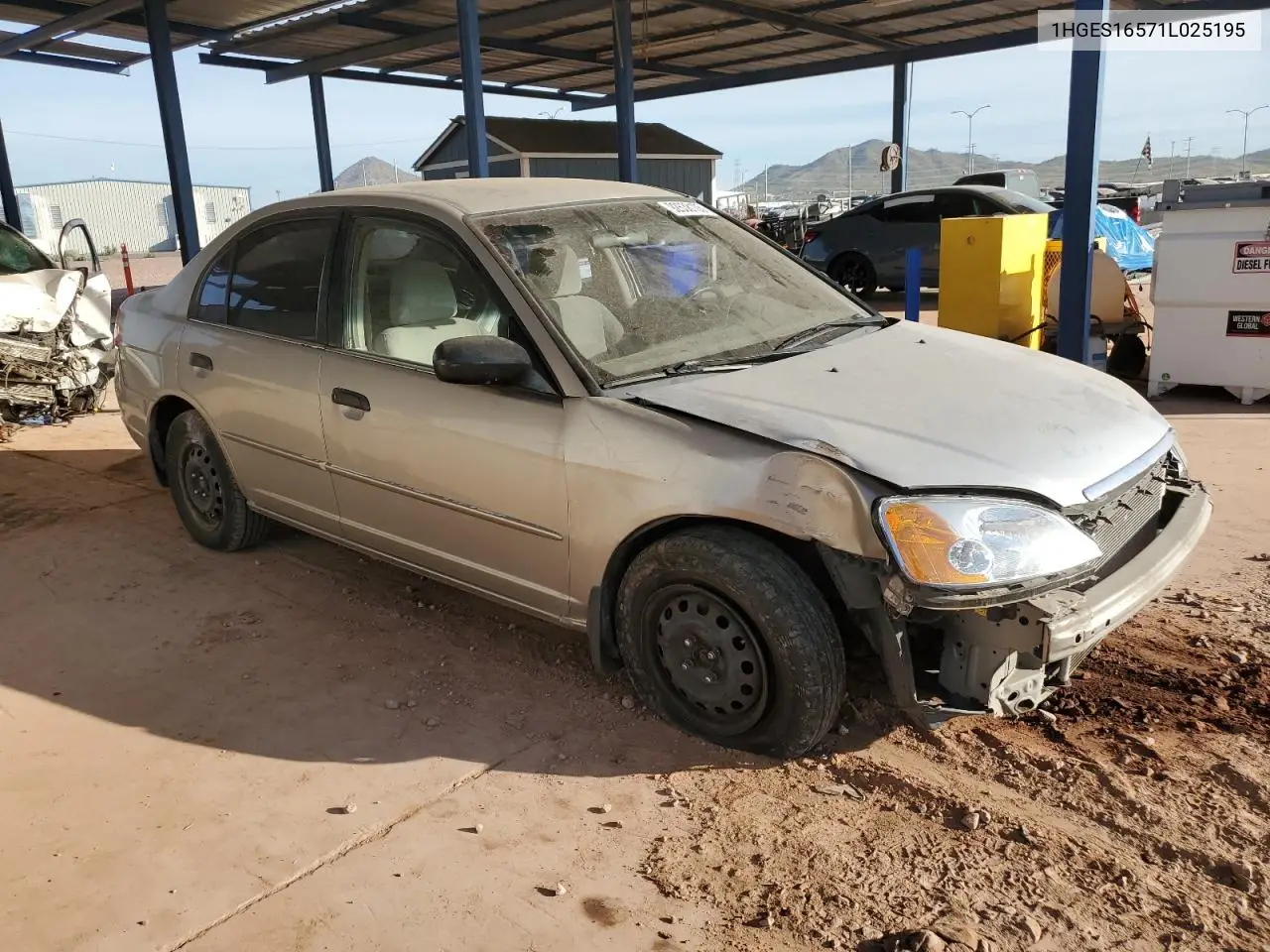 1HGES16571L025195 2001 Honda Civic Lx