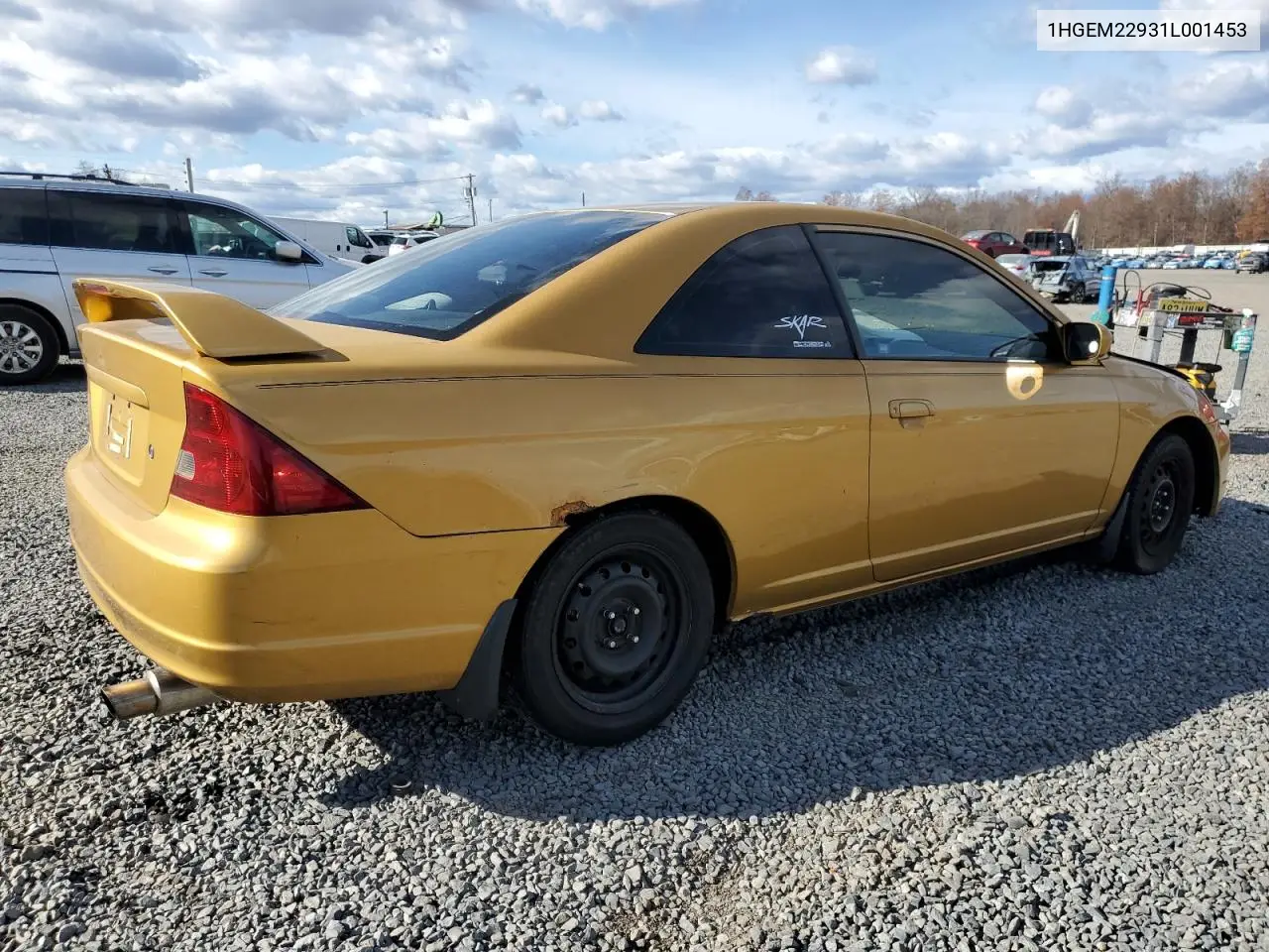1HGEM22931L001453 2001 Honda Civic Si