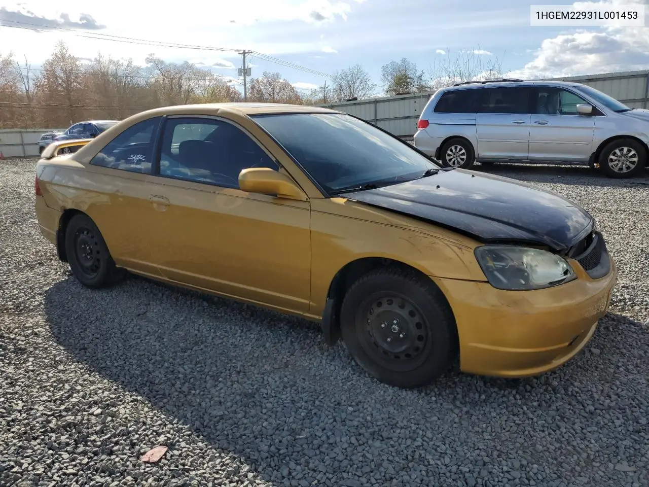 1HGEM22931L001453 2001 Honda Civic Si