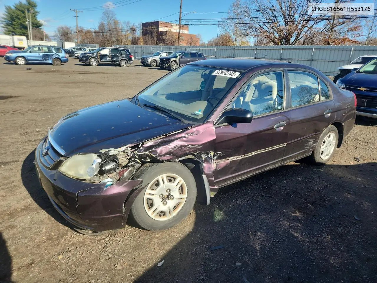 2HGES16561H553176 2001 Honda Civic Lx
