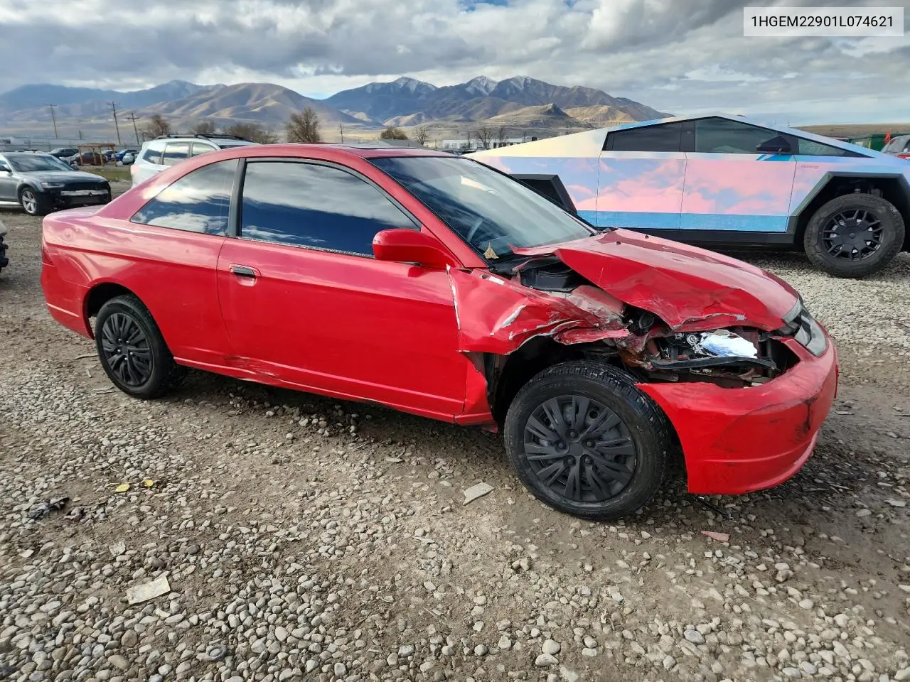 1HGEM22901L074621 2001 Honda Civic Si