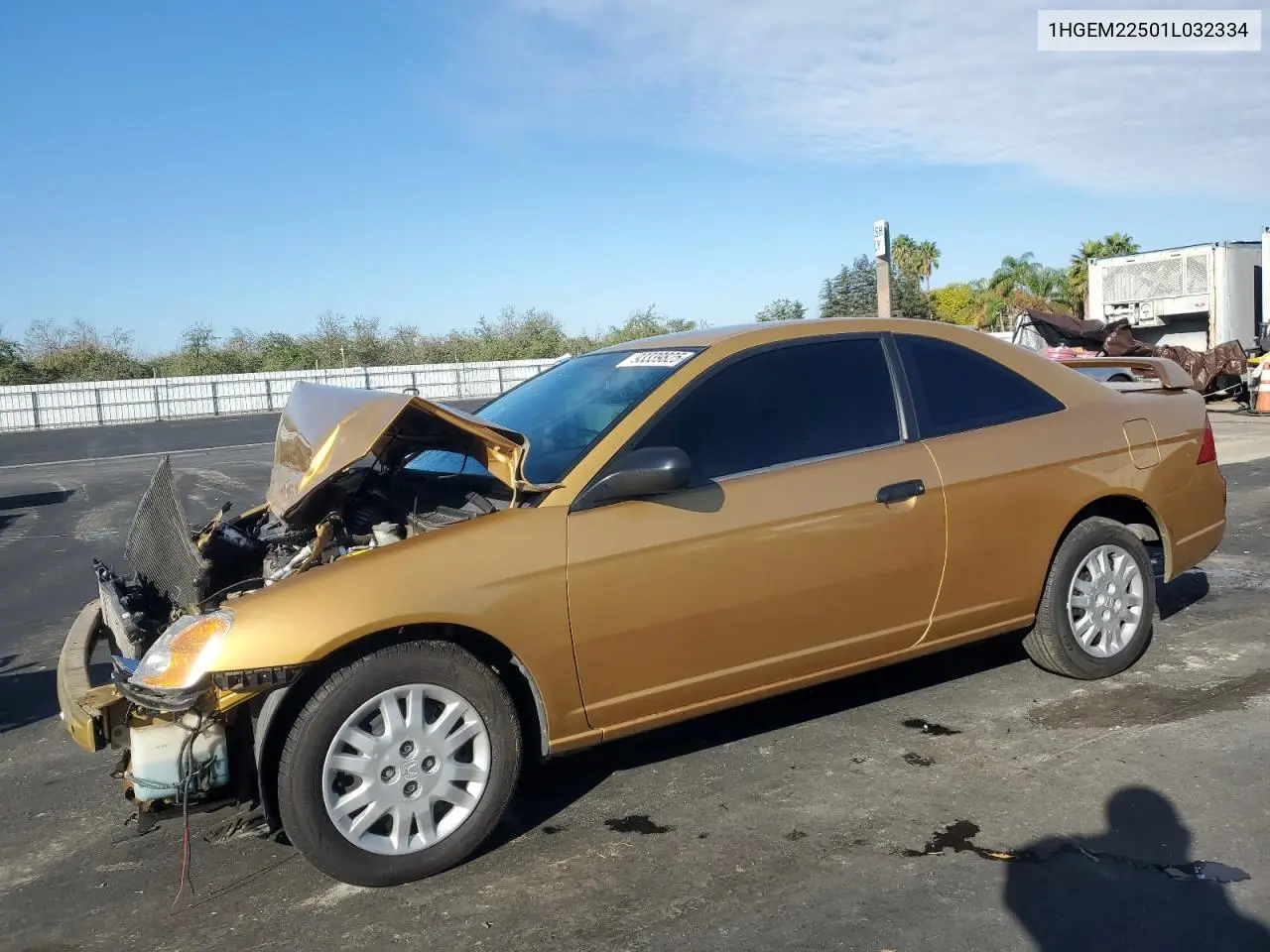 1HGEM22501L032334 2001 Honda Civic Lx