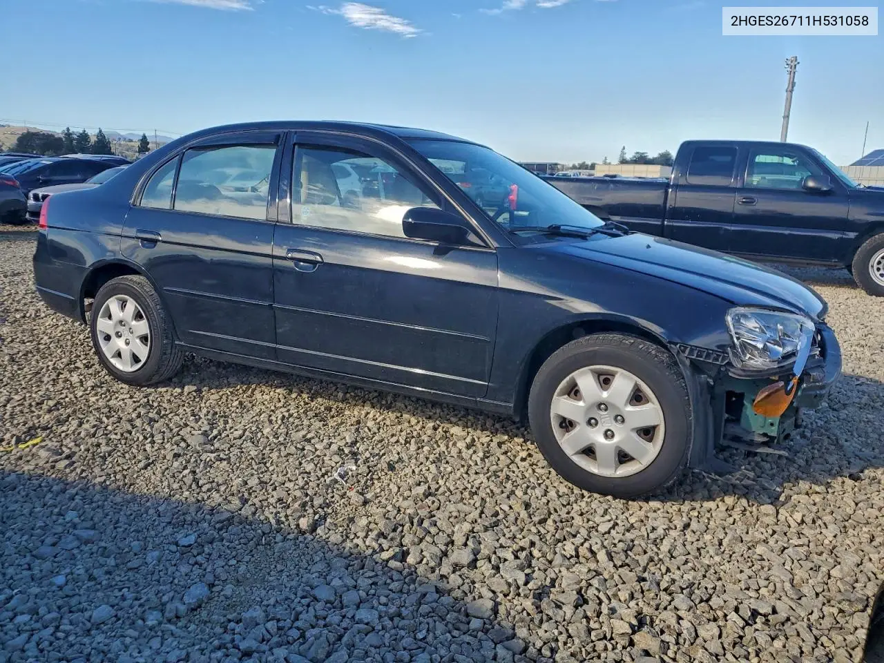 2HGES26711H531058 2001 Honda Civic Ex