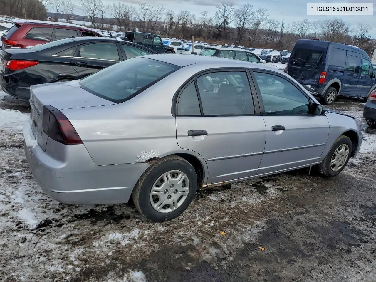 1HGES16591L013811 2001 Honda Civic Lx