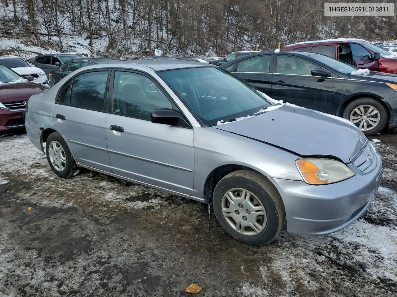 1HGES16591L013811 2001 Honda Civic Lx