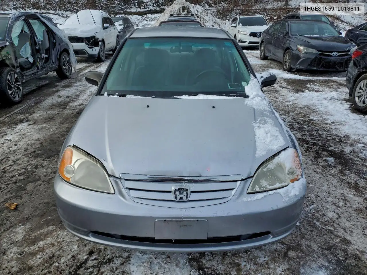 1HGES16591L013811 2001 Honda Civic Lx