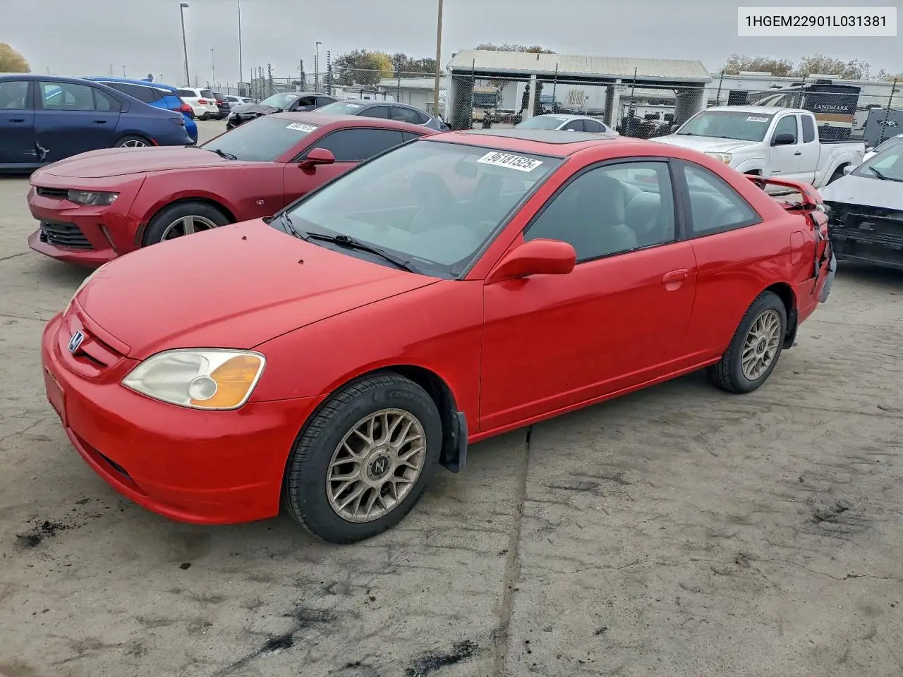 1HGEM22901L031381 2001 Honda Civic Si