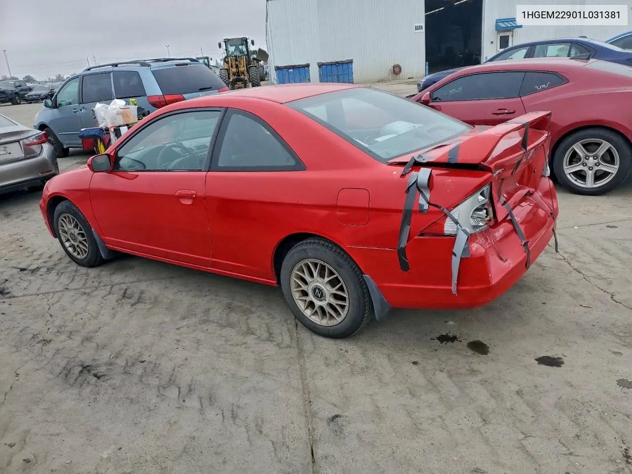 1HGEM22901L031381 2001 Honda Civic Si