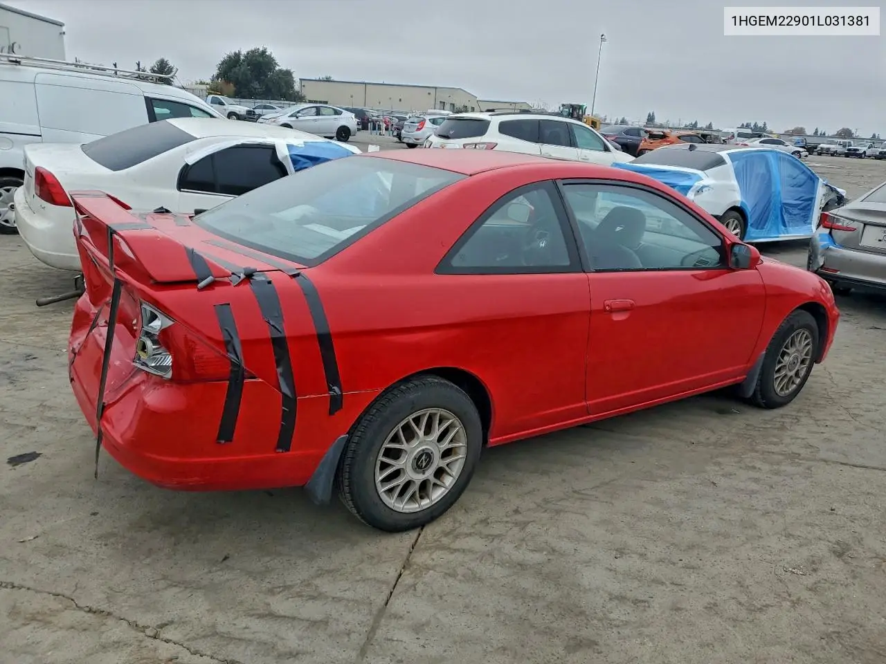 1HGEM22901L031381 2001 Honda Civic Si