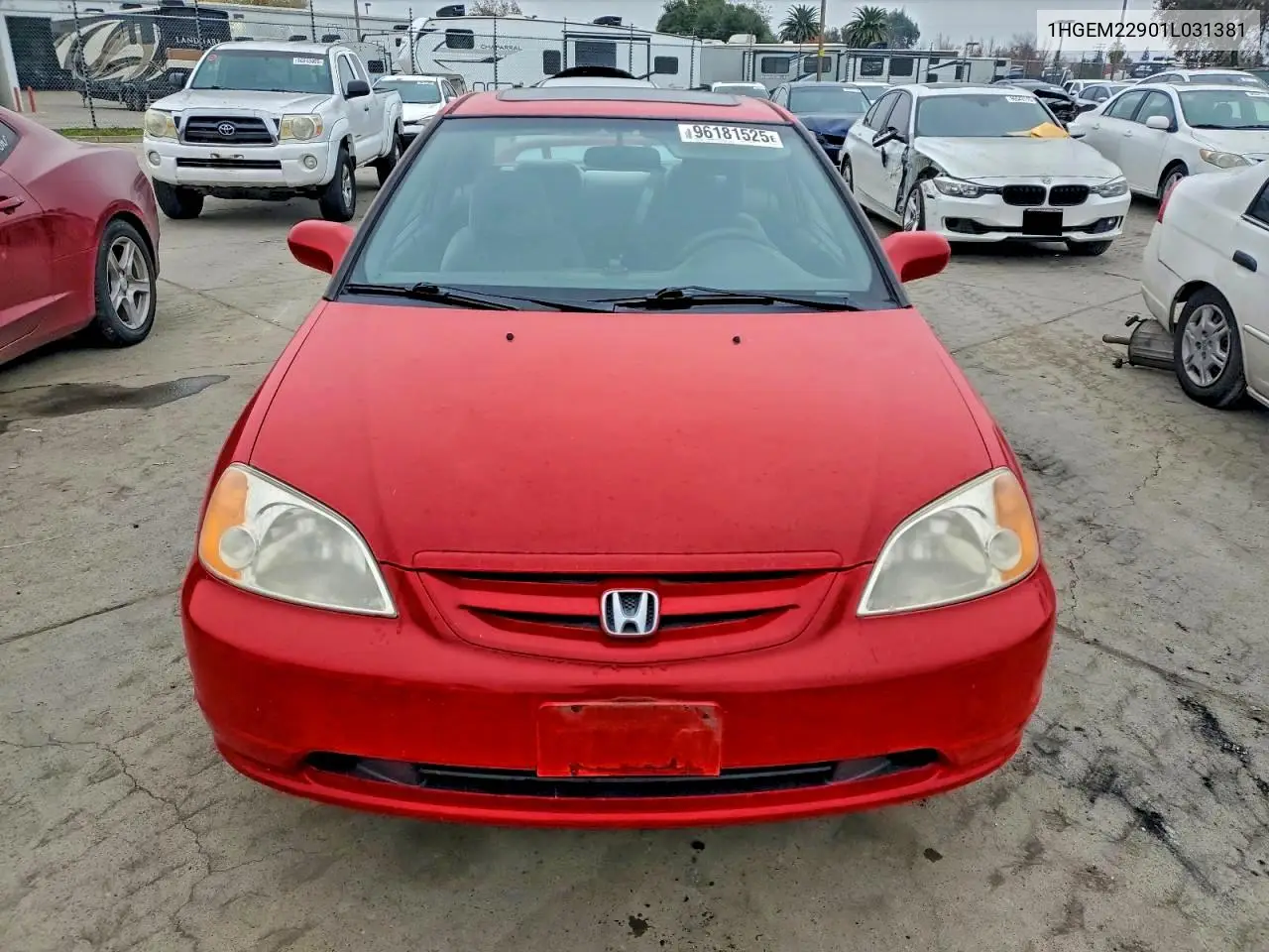 1HGEM22901L031381 2001 Honda Civic Si