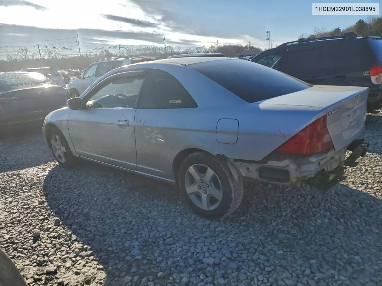 1HGEM22901L038895 2001 Honda Civic Si