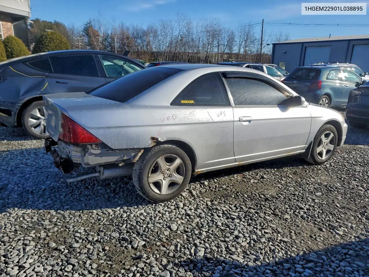 1HGEM22901L038895 2001 Honda Civic Si