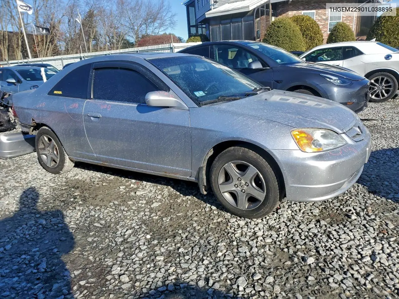 1HGEM22901L038895 2001 Honda Civic Si