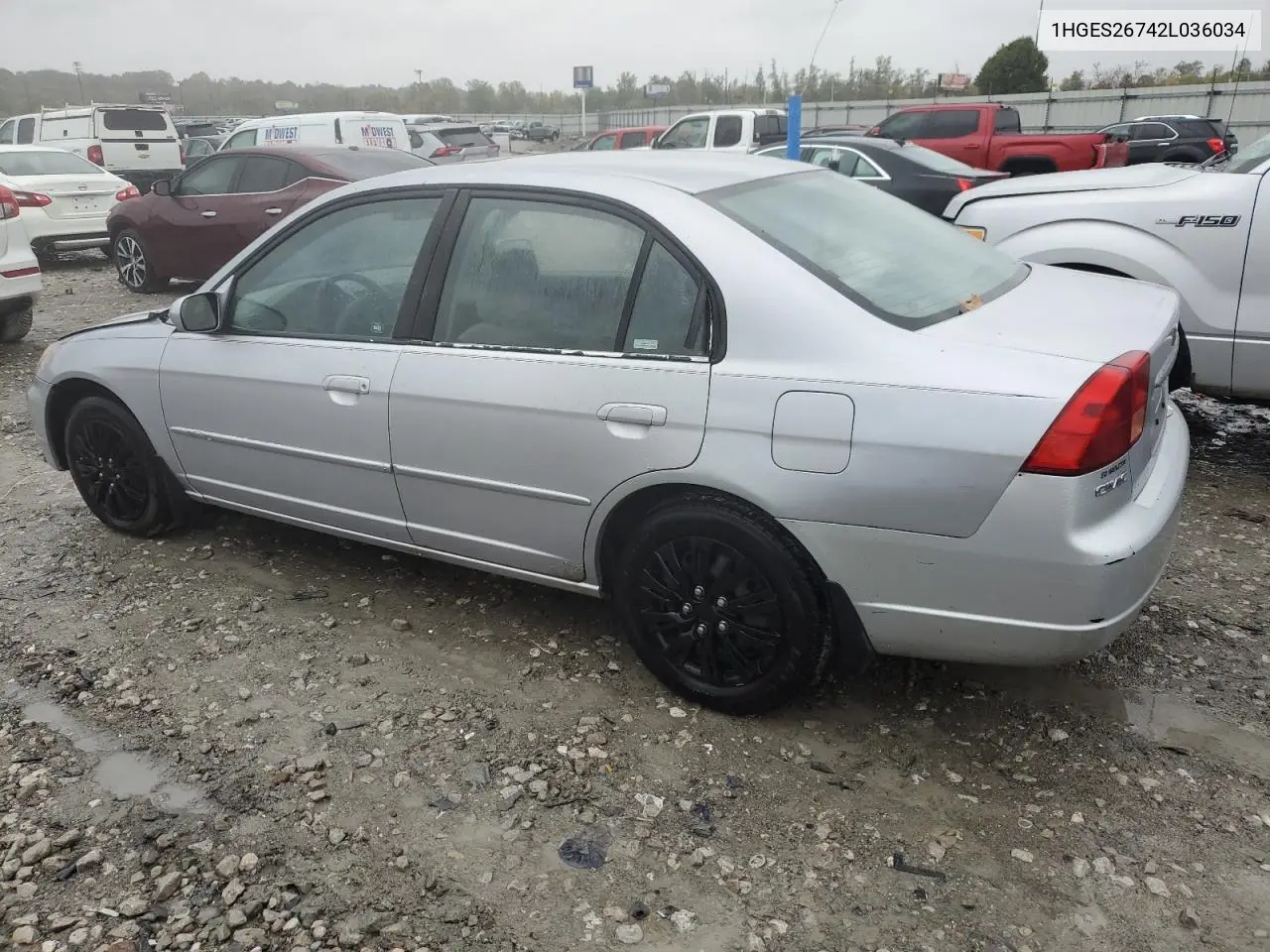 1HGES26742L036034 2002 Honda Civic Ex