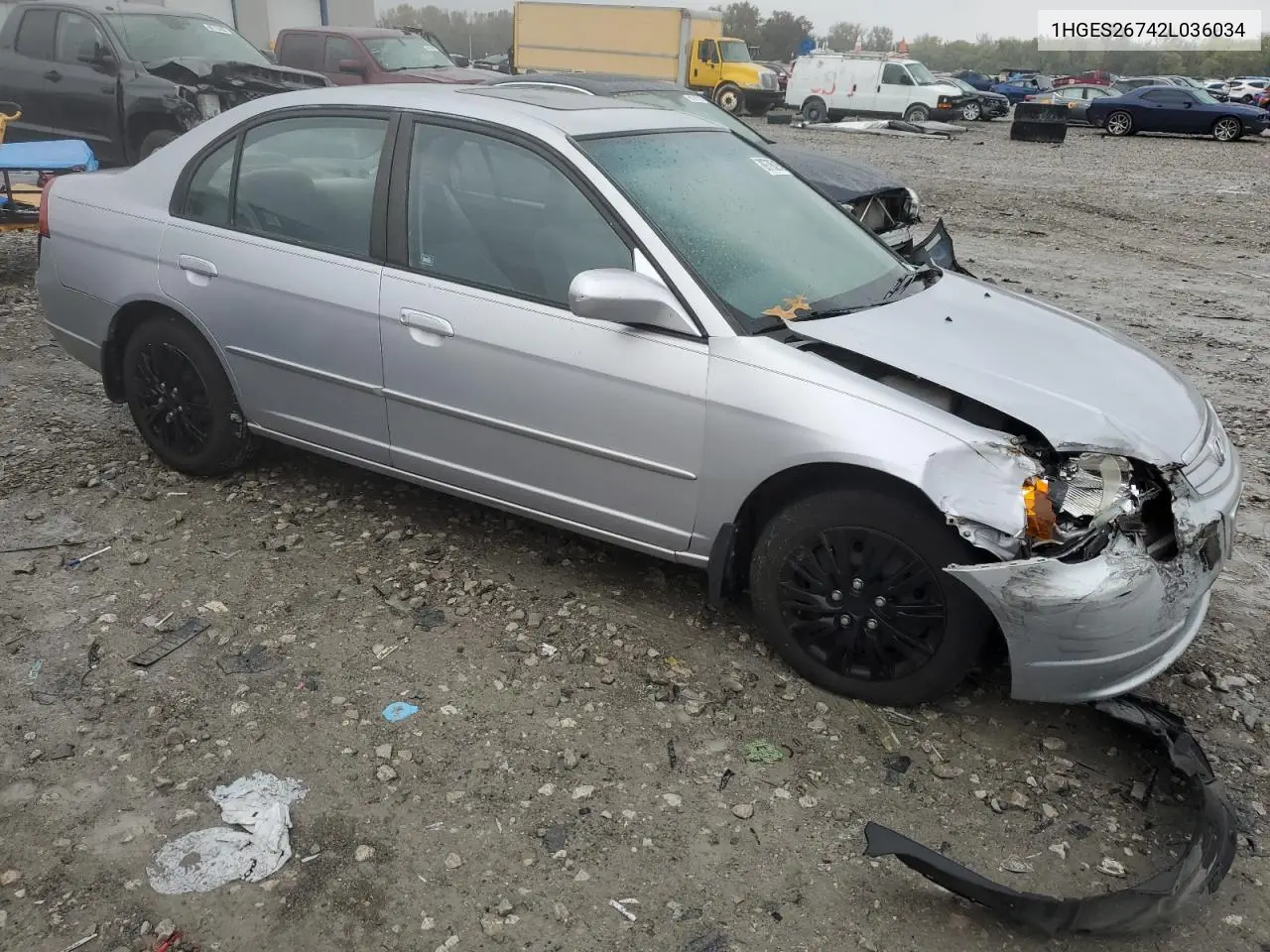 1HGES26742L036034 2002 Honda Civic Ex