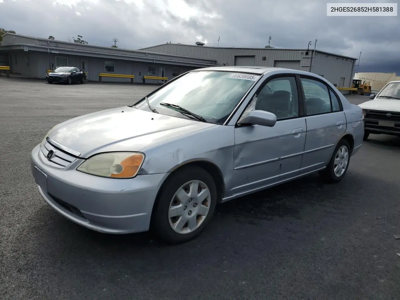 2HGES26852H581388 2002 Honda Civic Ex