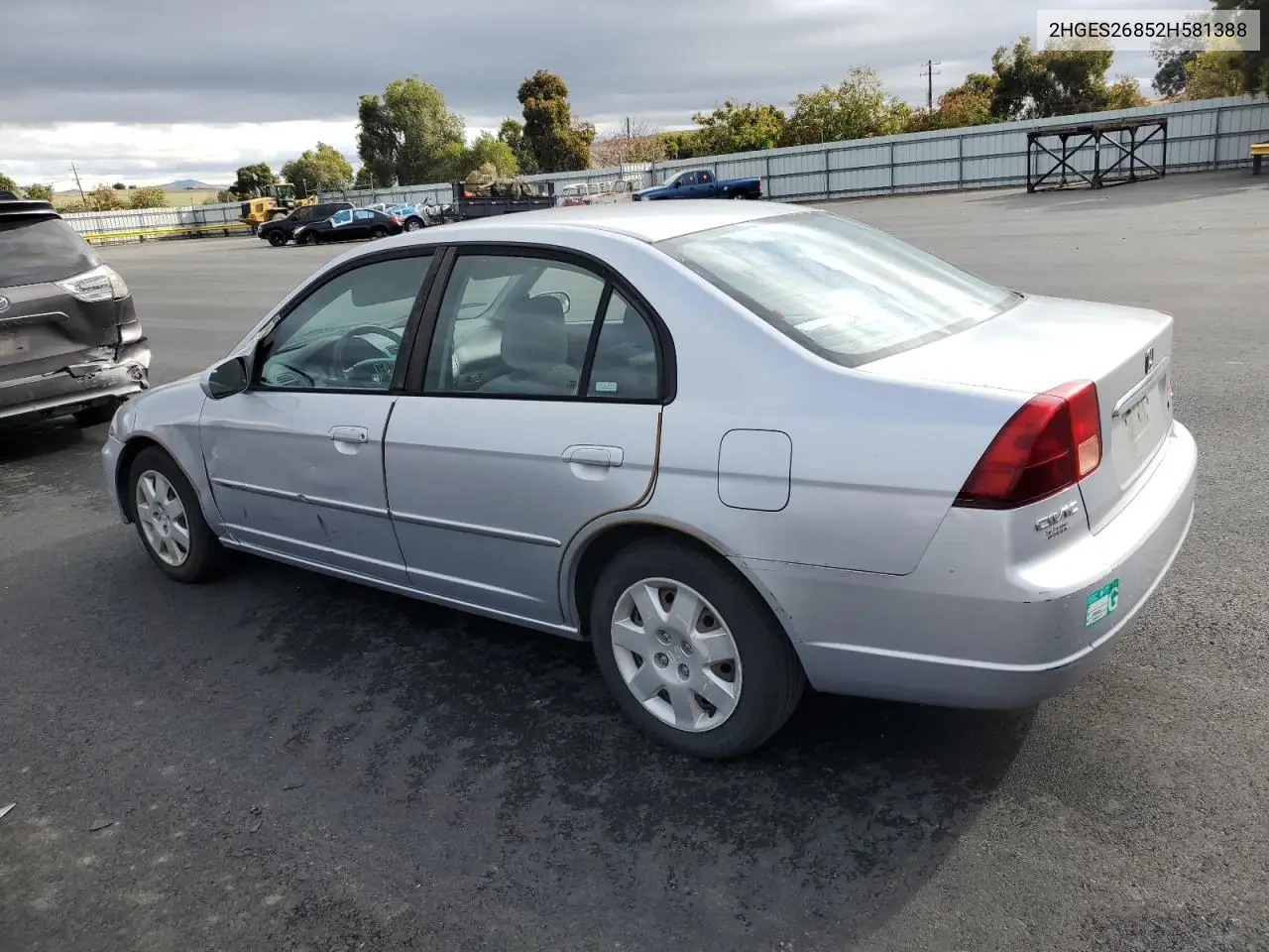 2HGES26852H581388 2002 Honda Civic Ex