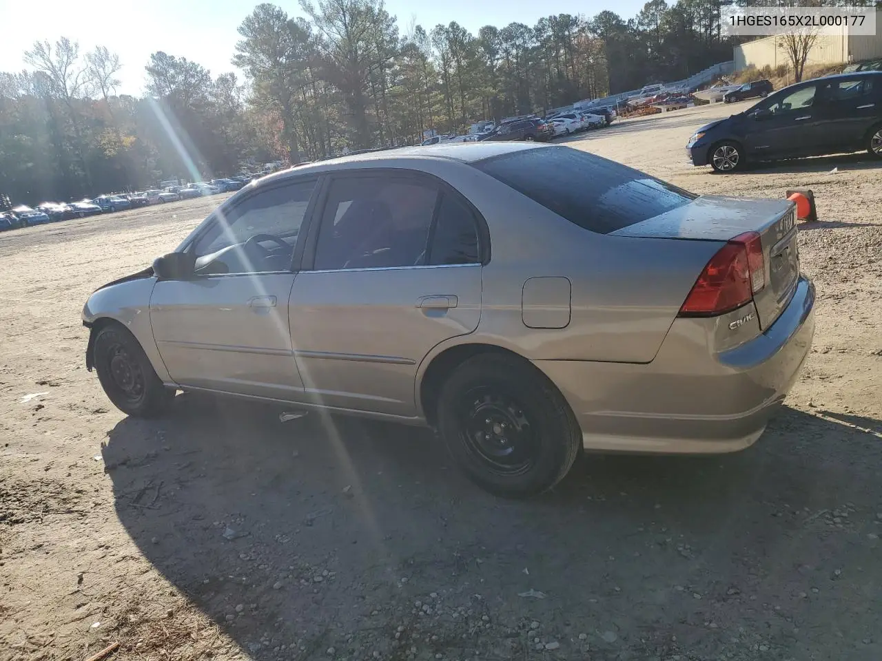 1HGES165X2L000177 2002 Honda Civic Lx