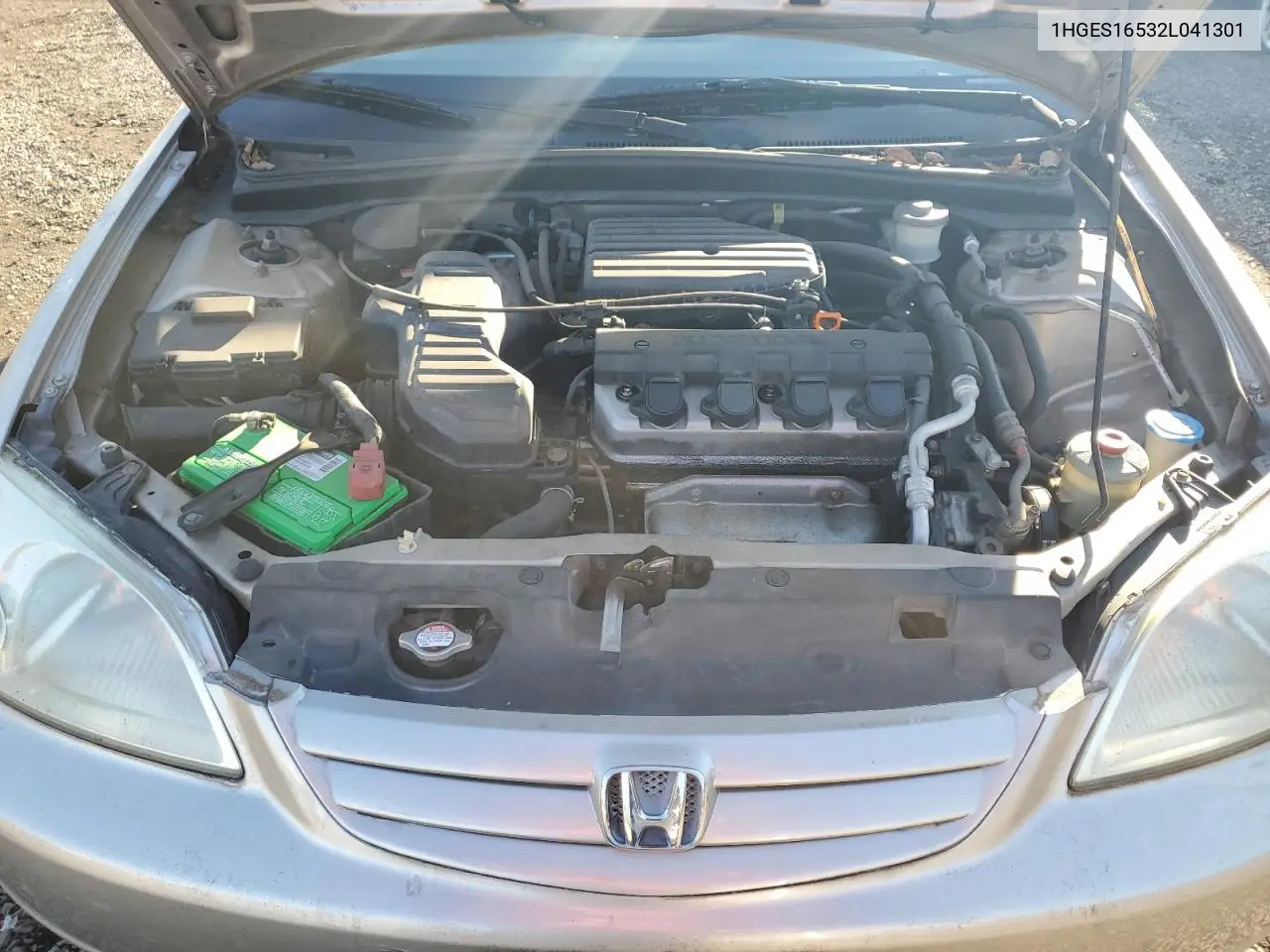 1HGES16532L041301 2002 Honda Civic Lx