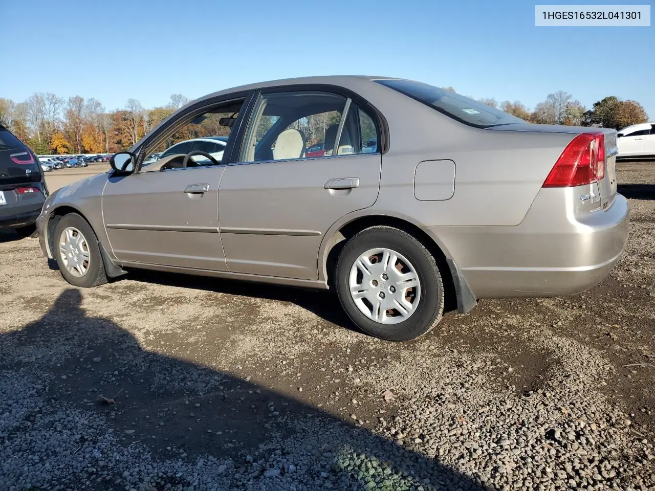 1HGES16532L041301 2002 Honda Civic Lx