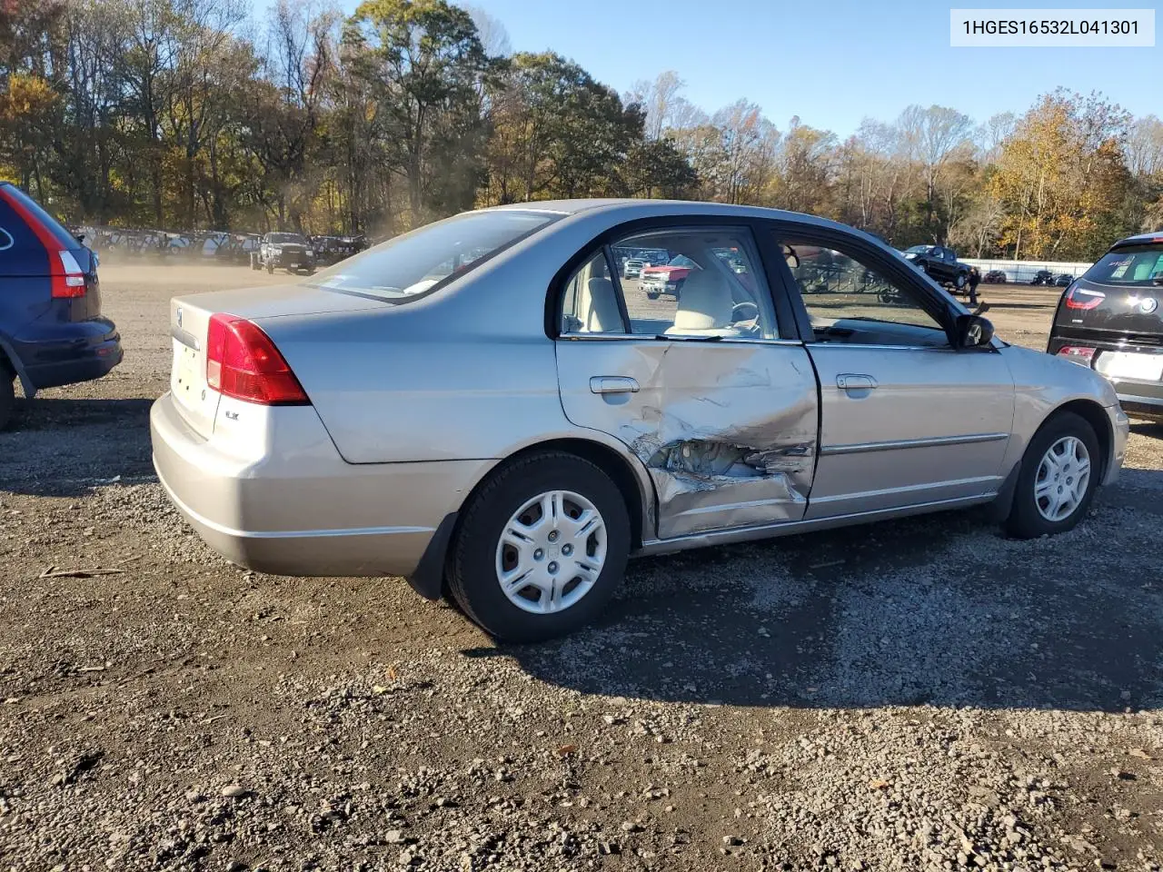 1HGES16532L041301 2002 Honda Civic Lx