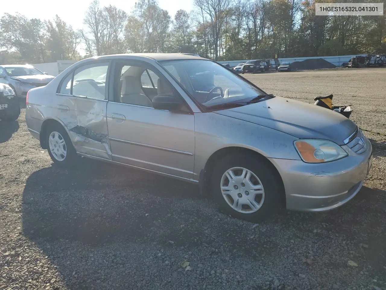 1HGES16532L041301 2002 Honda Civic Lx
