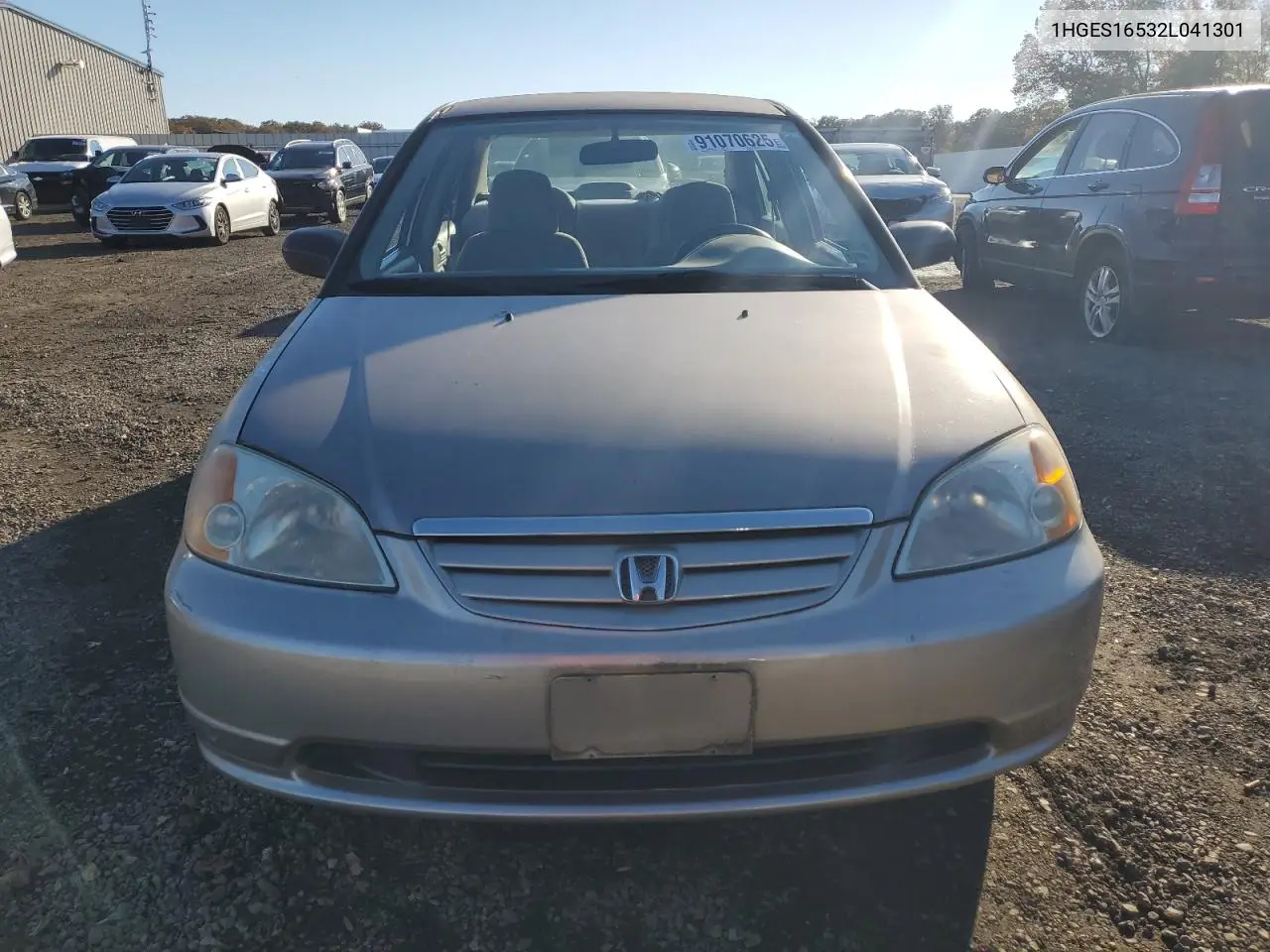 1HGES16532L041301 2002 Honda Civic Lx
