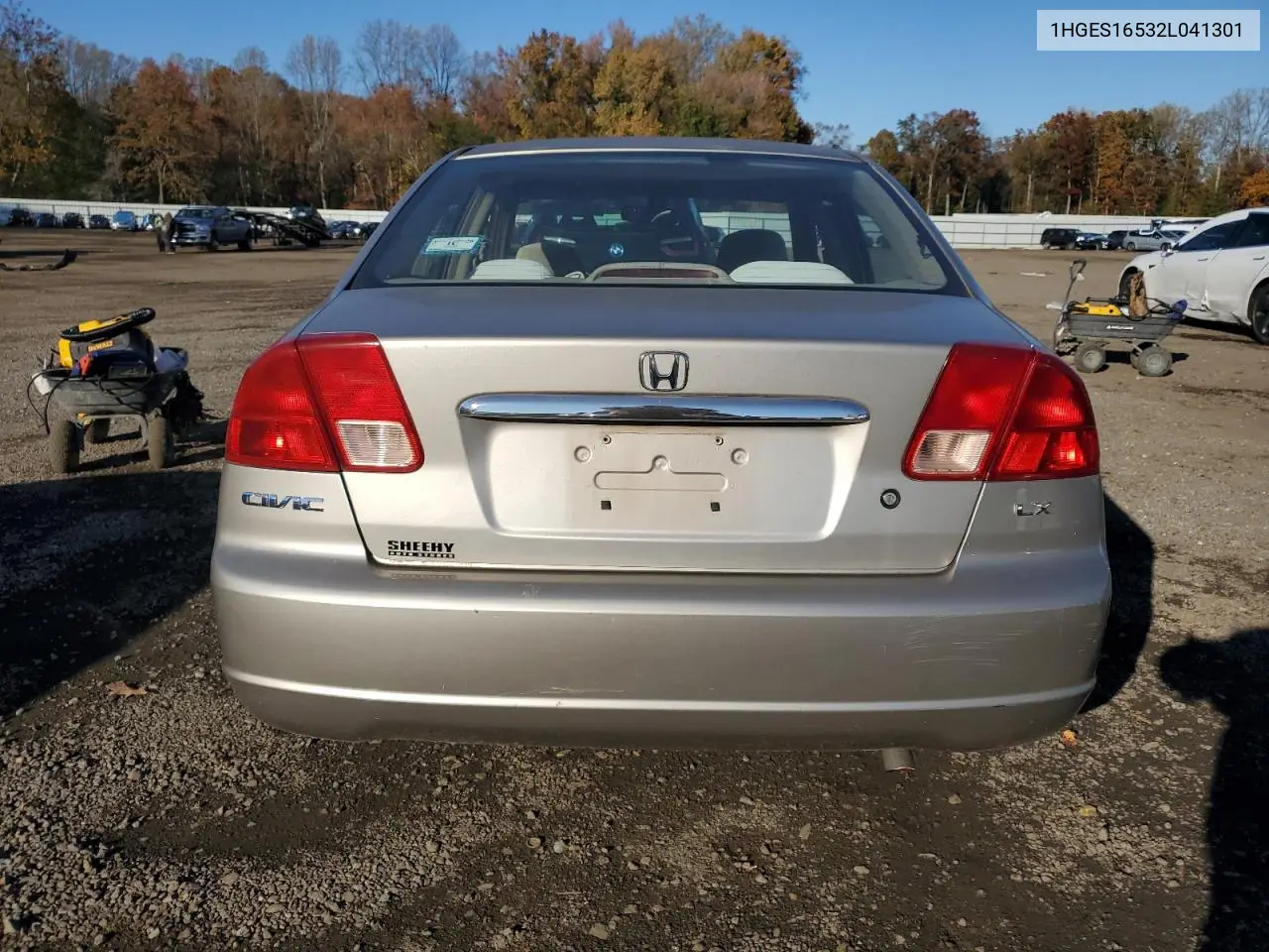 1HGES16532L041301 2002 Honda Civic Lx