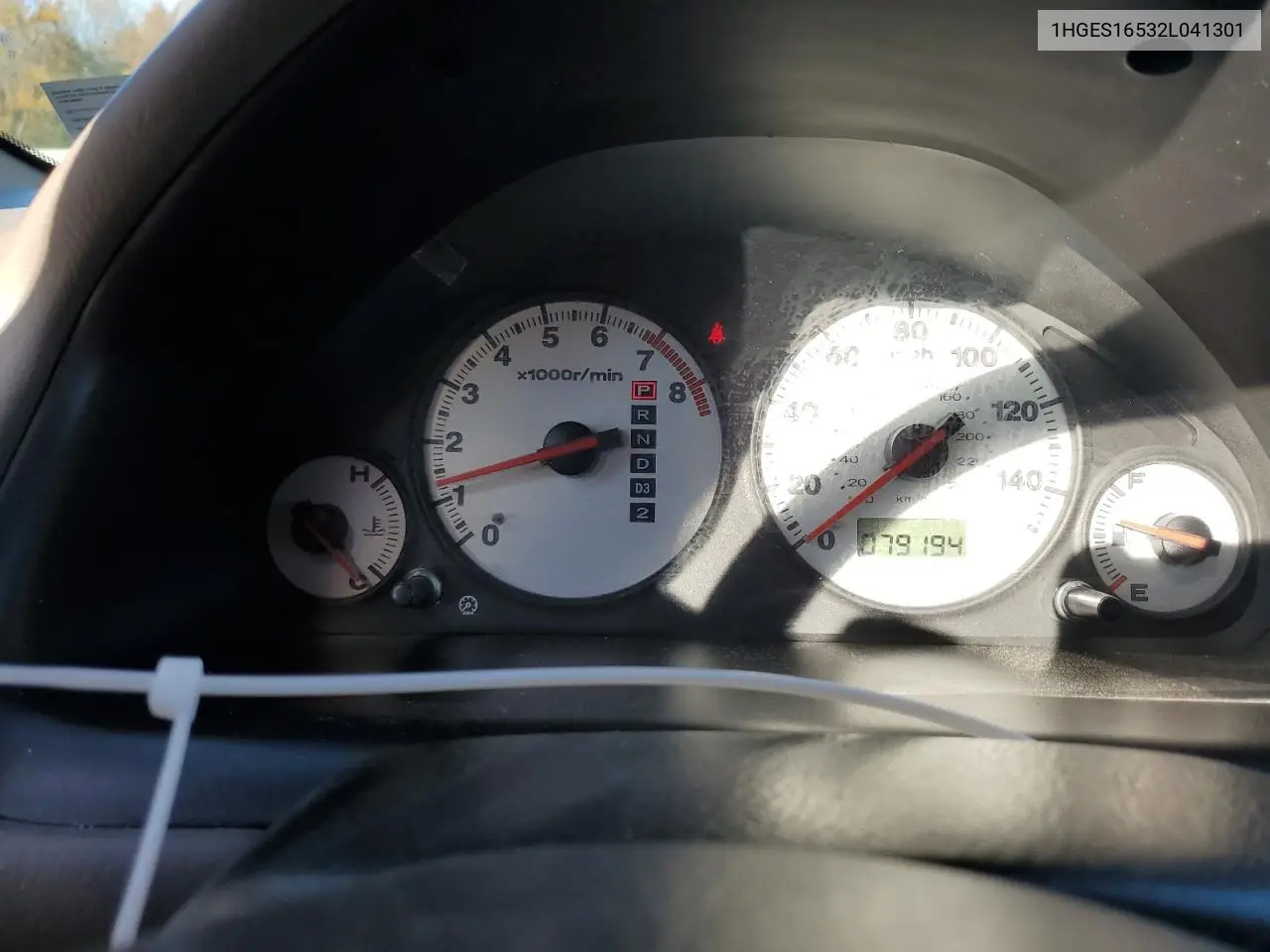 1HGES16532L041301 2002 Honda Civic Lx