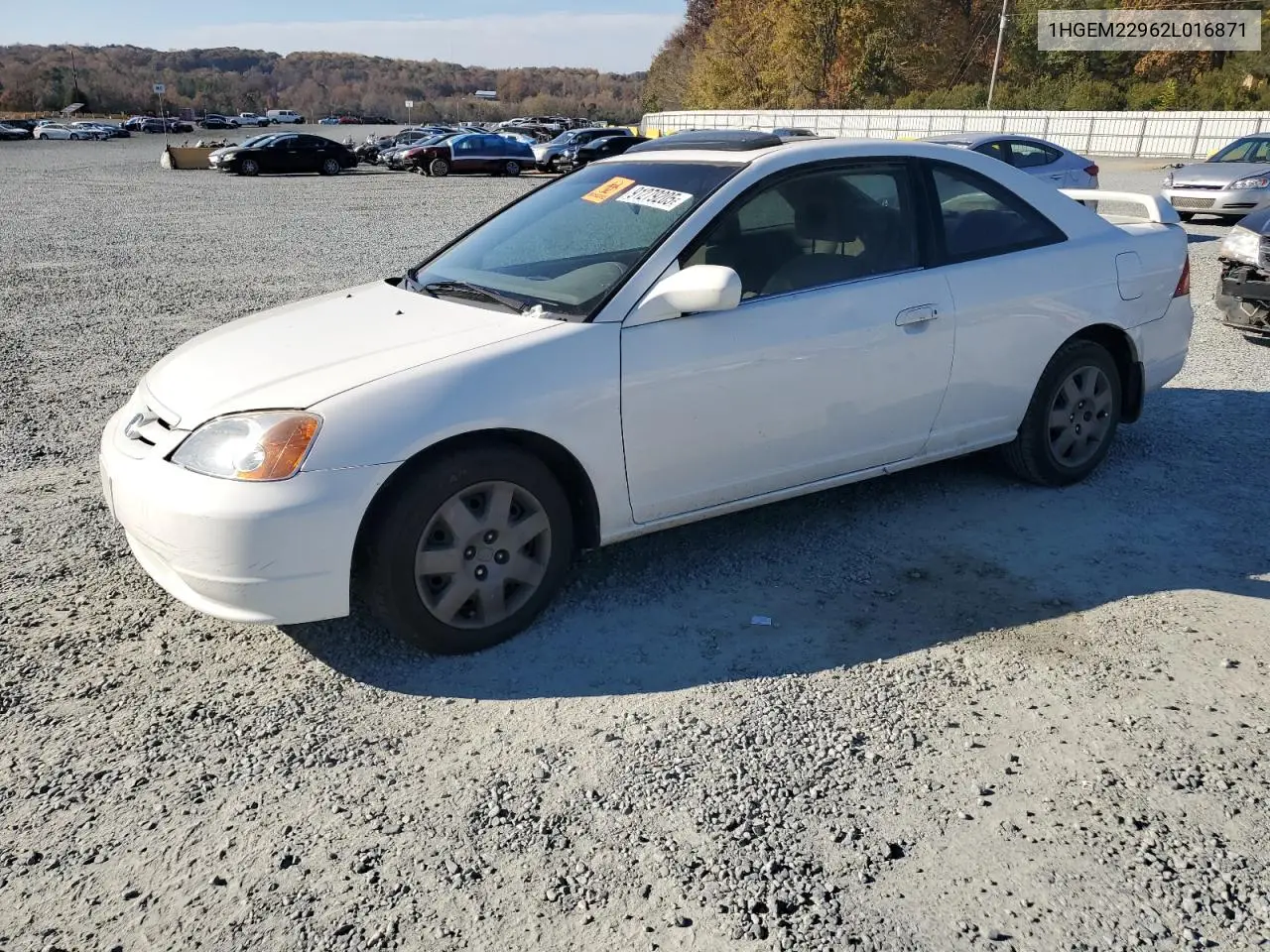 1HGEM22962L016871 2002 Honda Civic Ex
