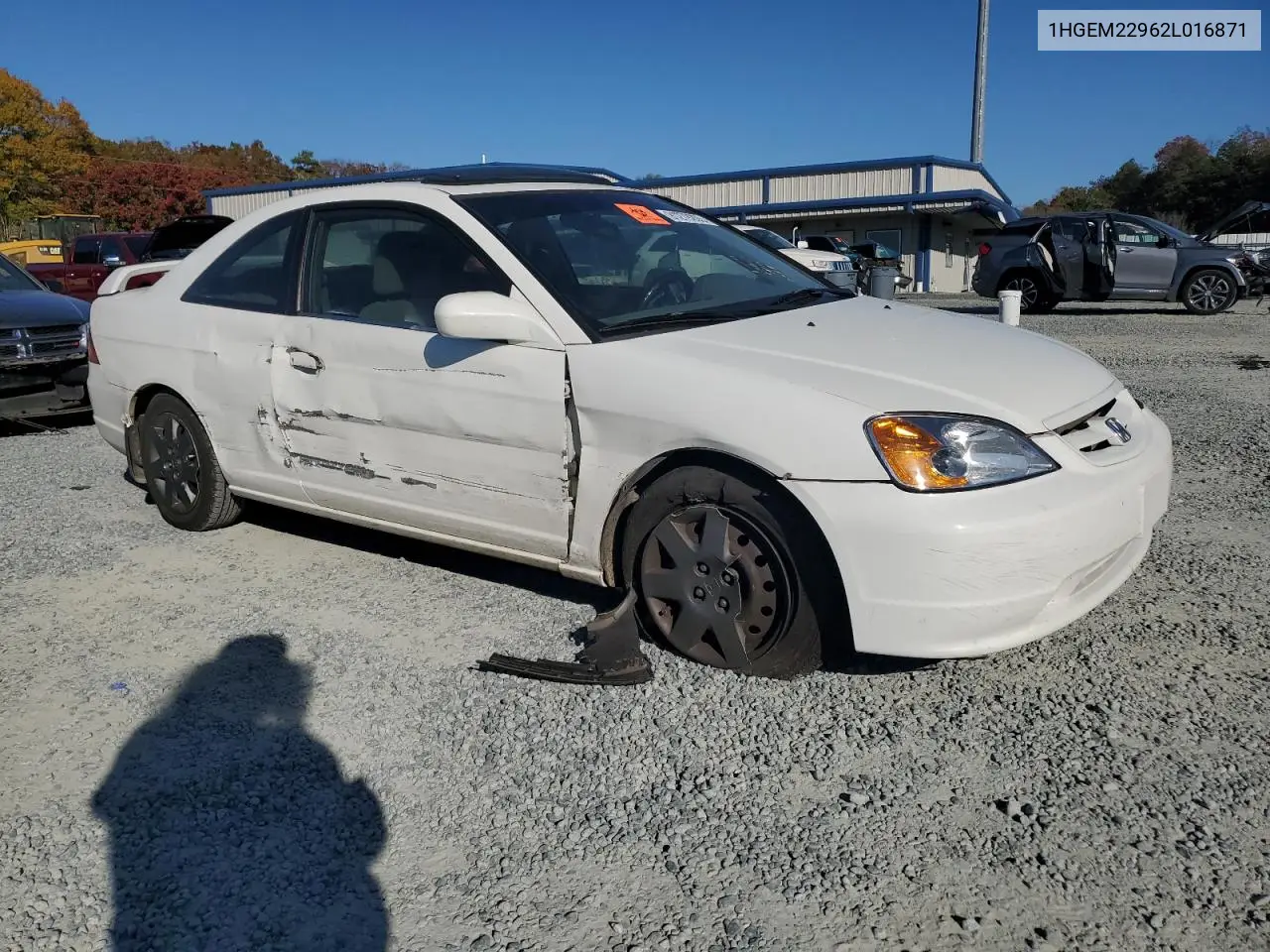 1HGEM22962L016871 2002 Honda Civic Ex