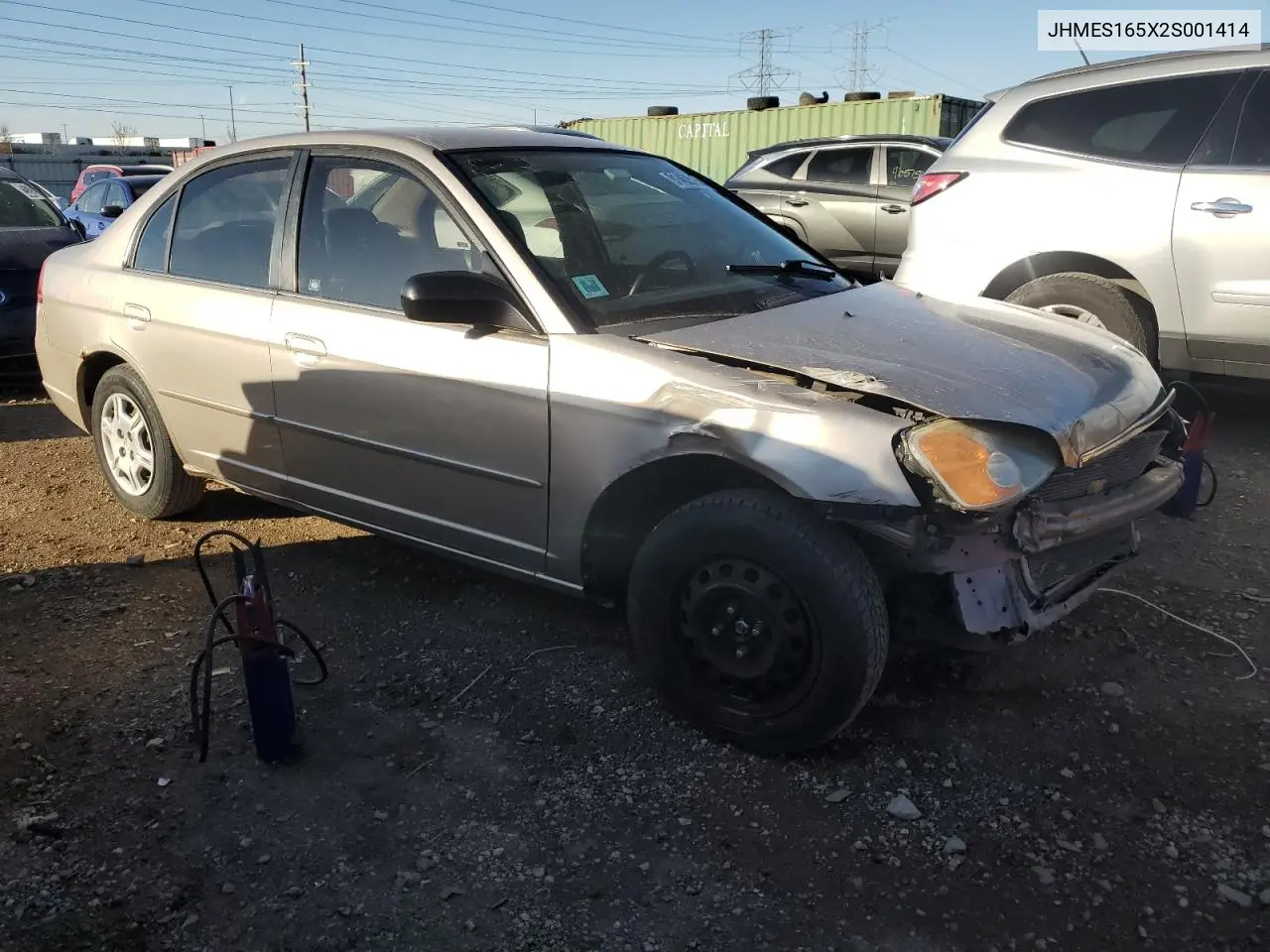 JHMES165X2S001414 2002 Honda Civic Lx