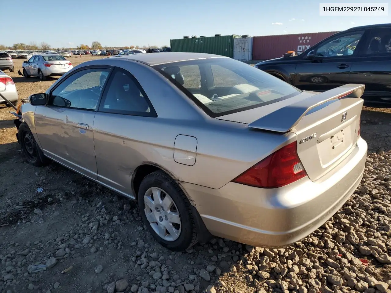 1HGEM22922L045249 2002 Honda Civic Ex