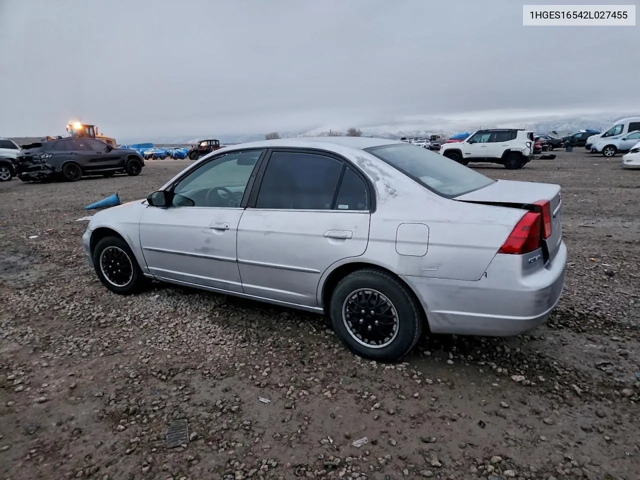 1HGES16542L027455 2002 Honda Civic Lx