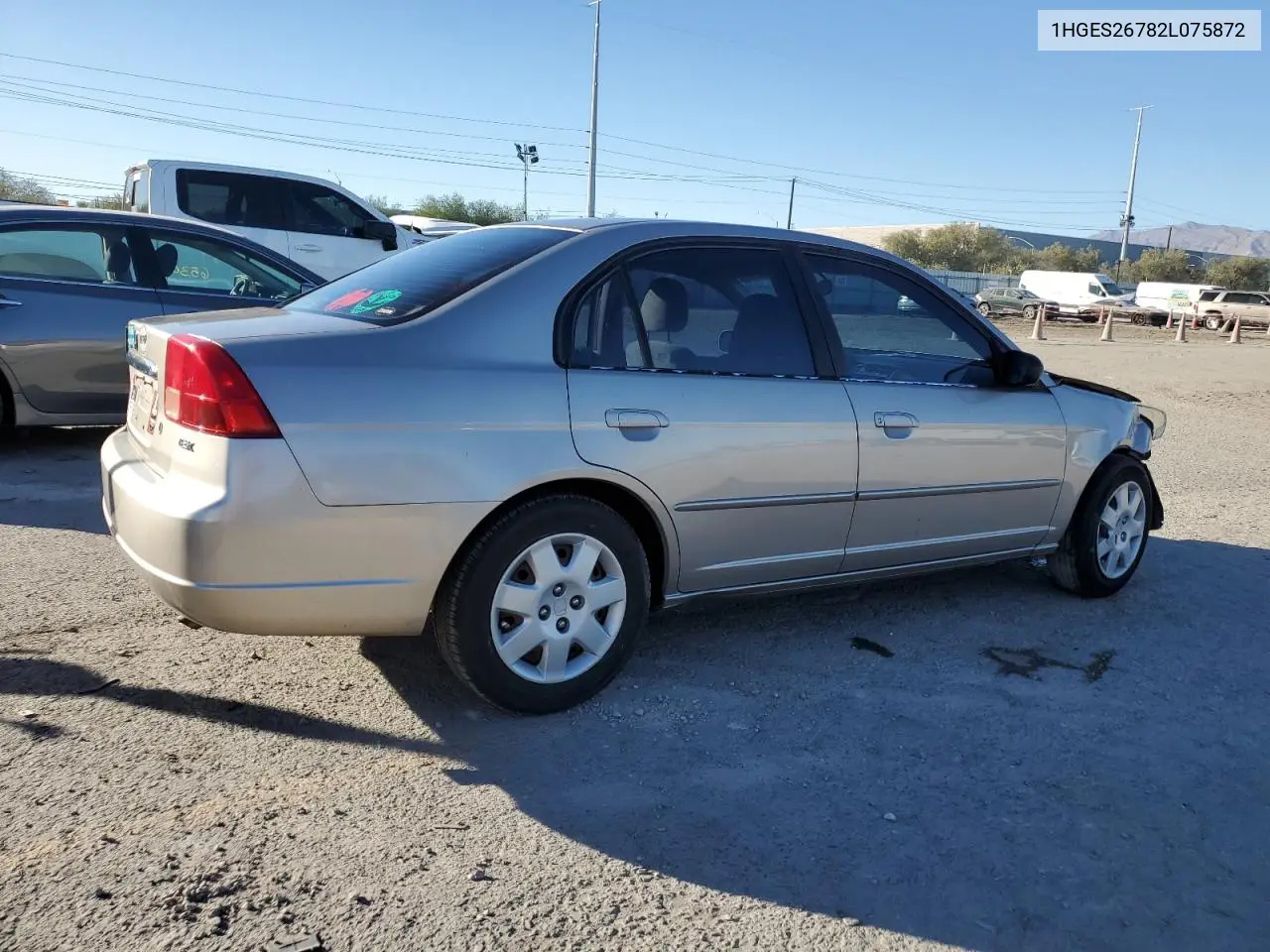 1HGES26782L075872 2002 Honda Civic Ex