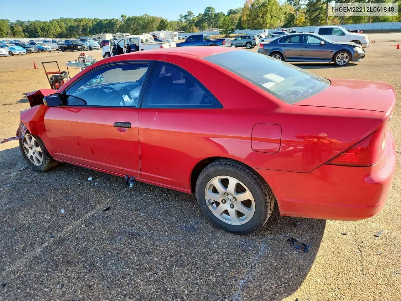 1HGEM22212L061848 2002 Honda Civic Dx