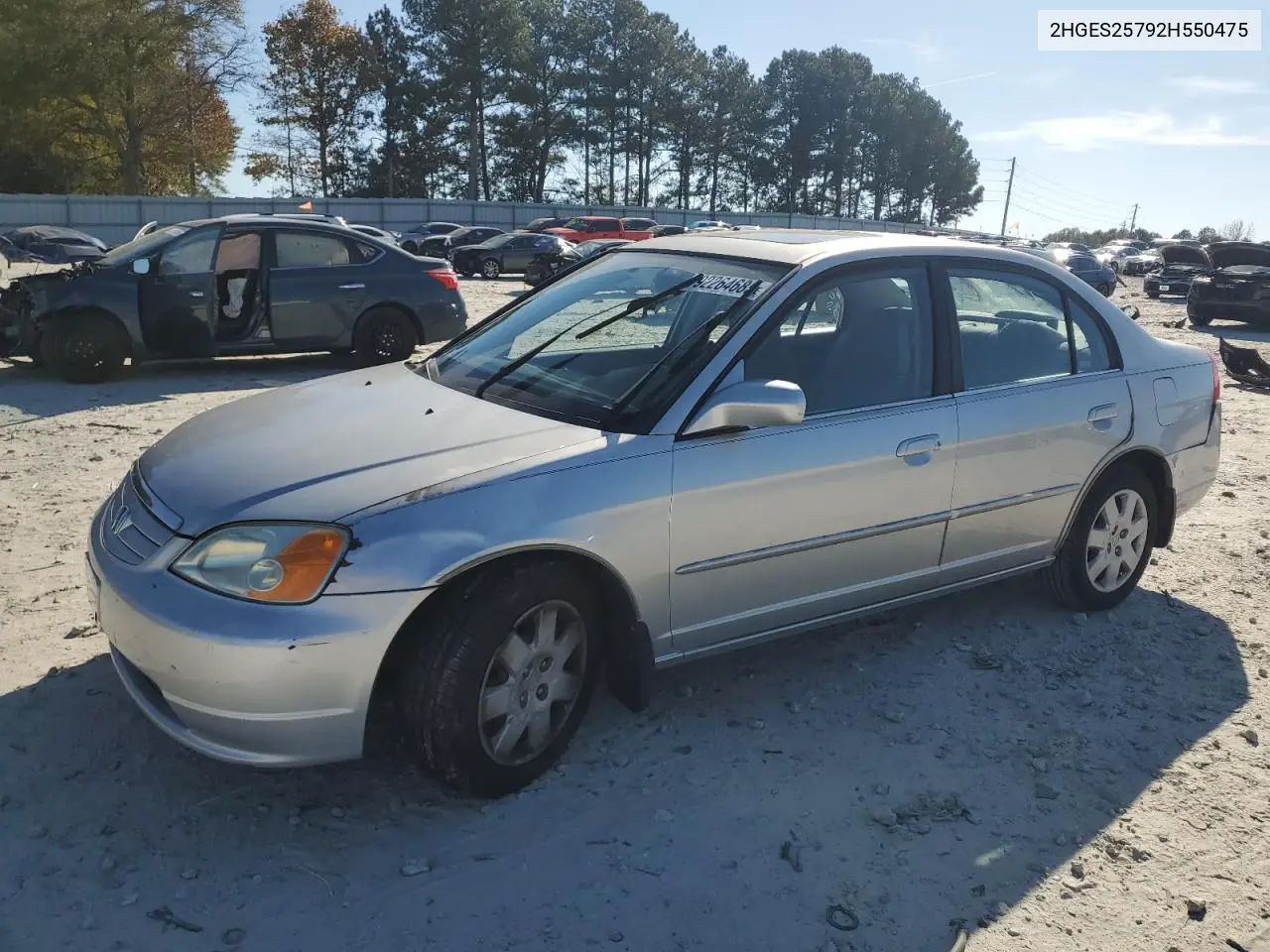 2HGES25792H550475 2002 Honda Civic Ex