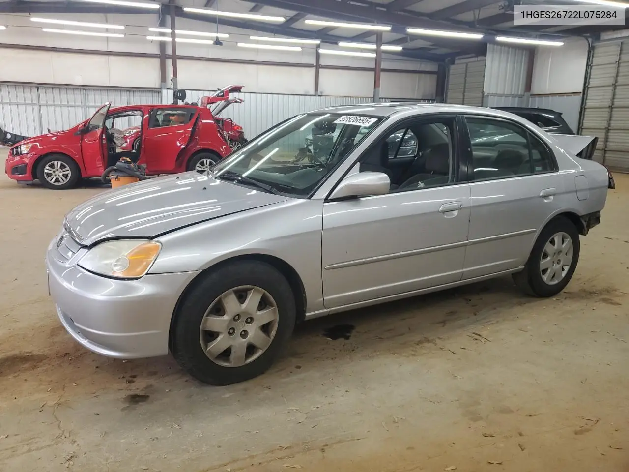 1HGES26722L075284 2002 Honda Civic Ex
