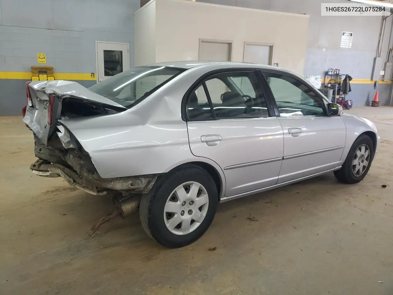 1HGES26722L075284 2002 Honda Civic Ex