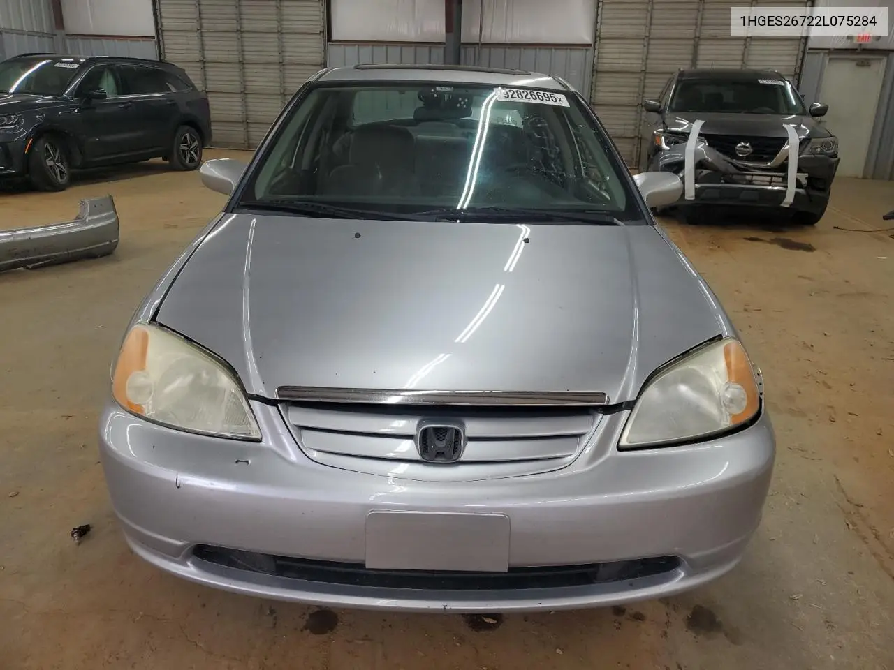 1HGES26722L075284 2002 Honda Civic Ex