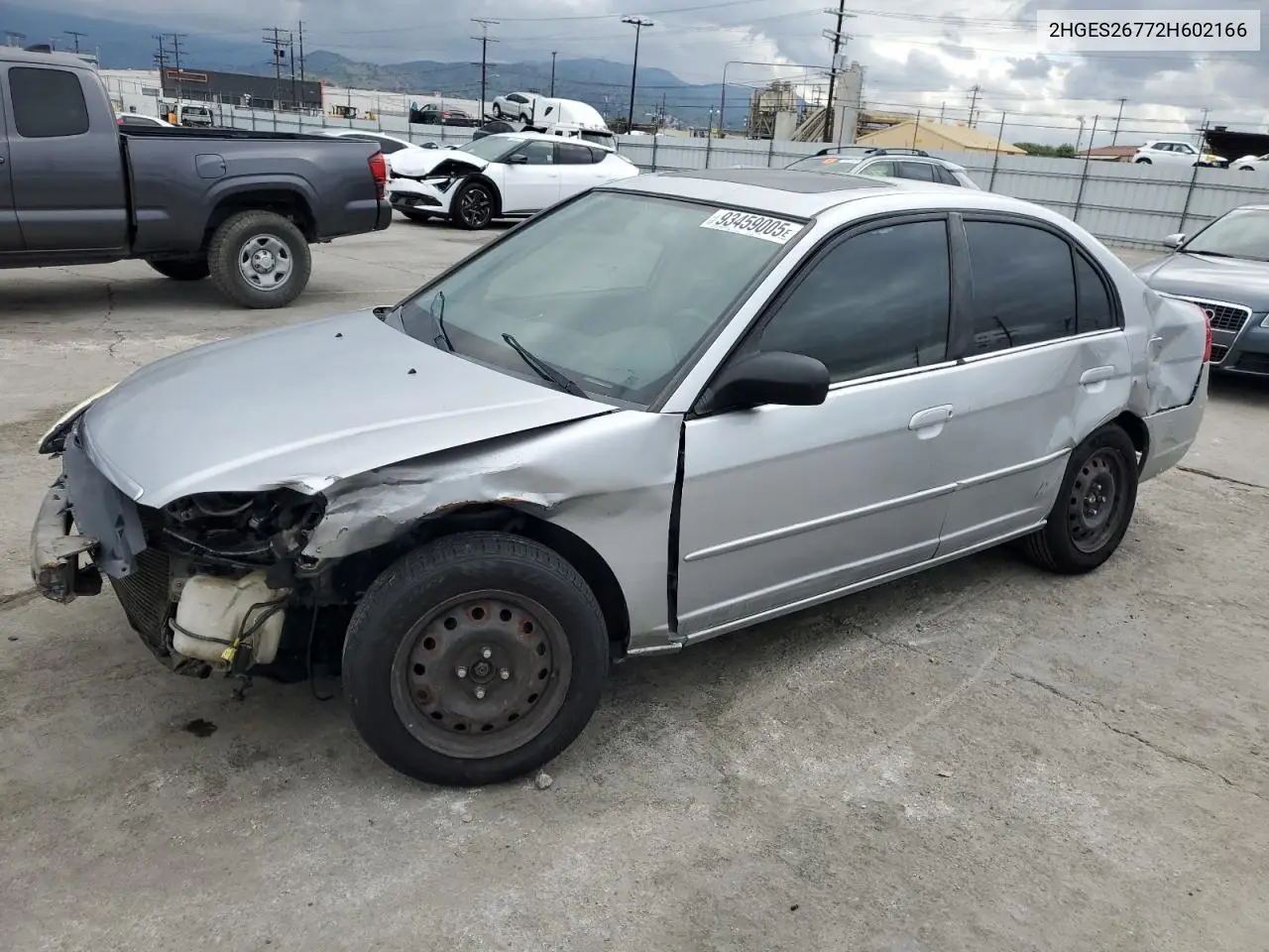 2HGES26772H602166 2002 Honda Civic Ex