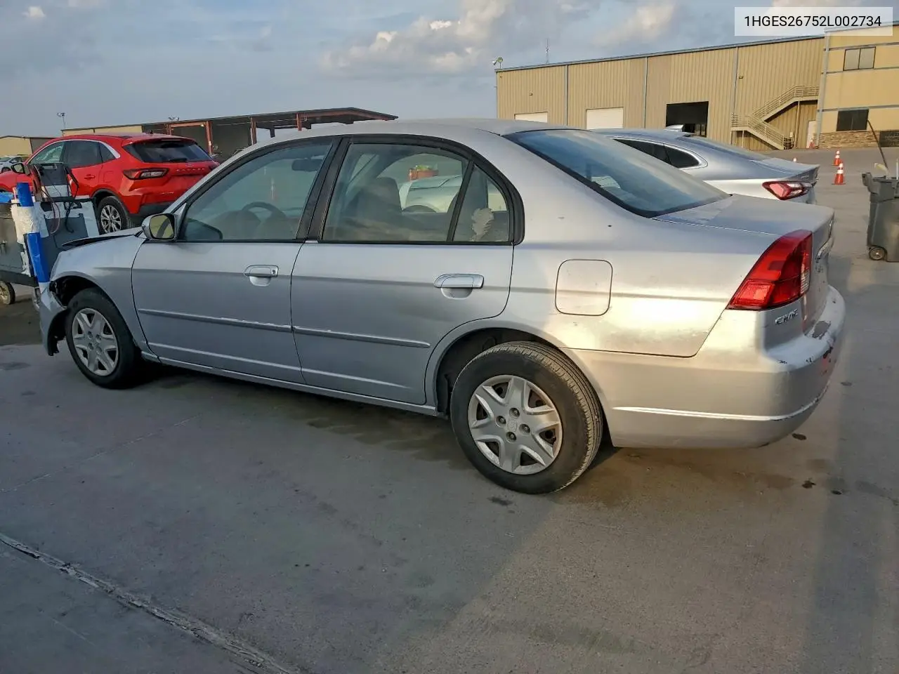 1HGES26752L002734 2002 Honda Civic Ex