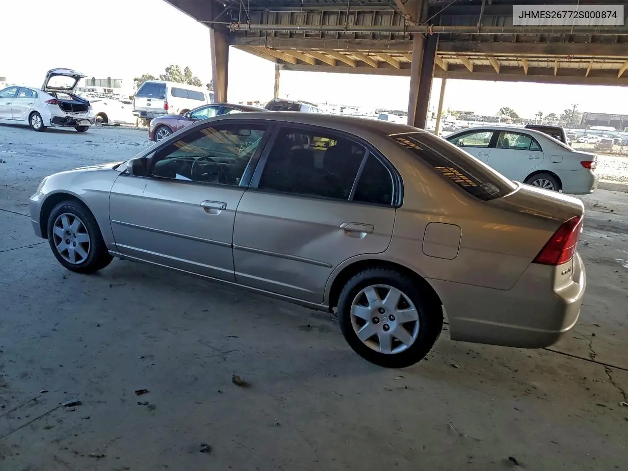 JHMES26772S000874 2002 Honda Civic Ex