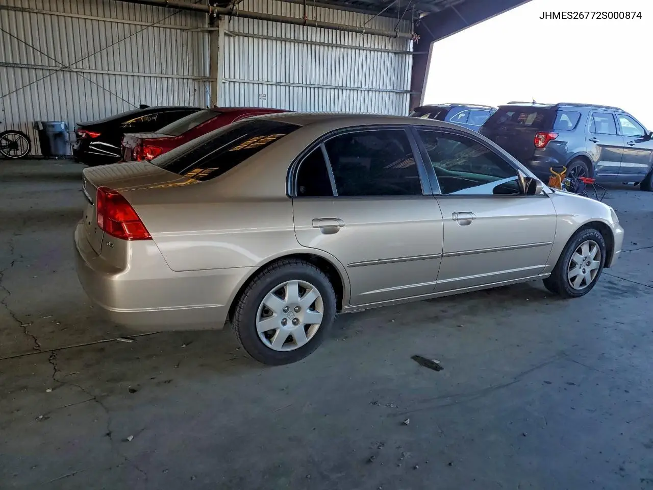 JHMES26772S000874 2002 Honda Civic Ex