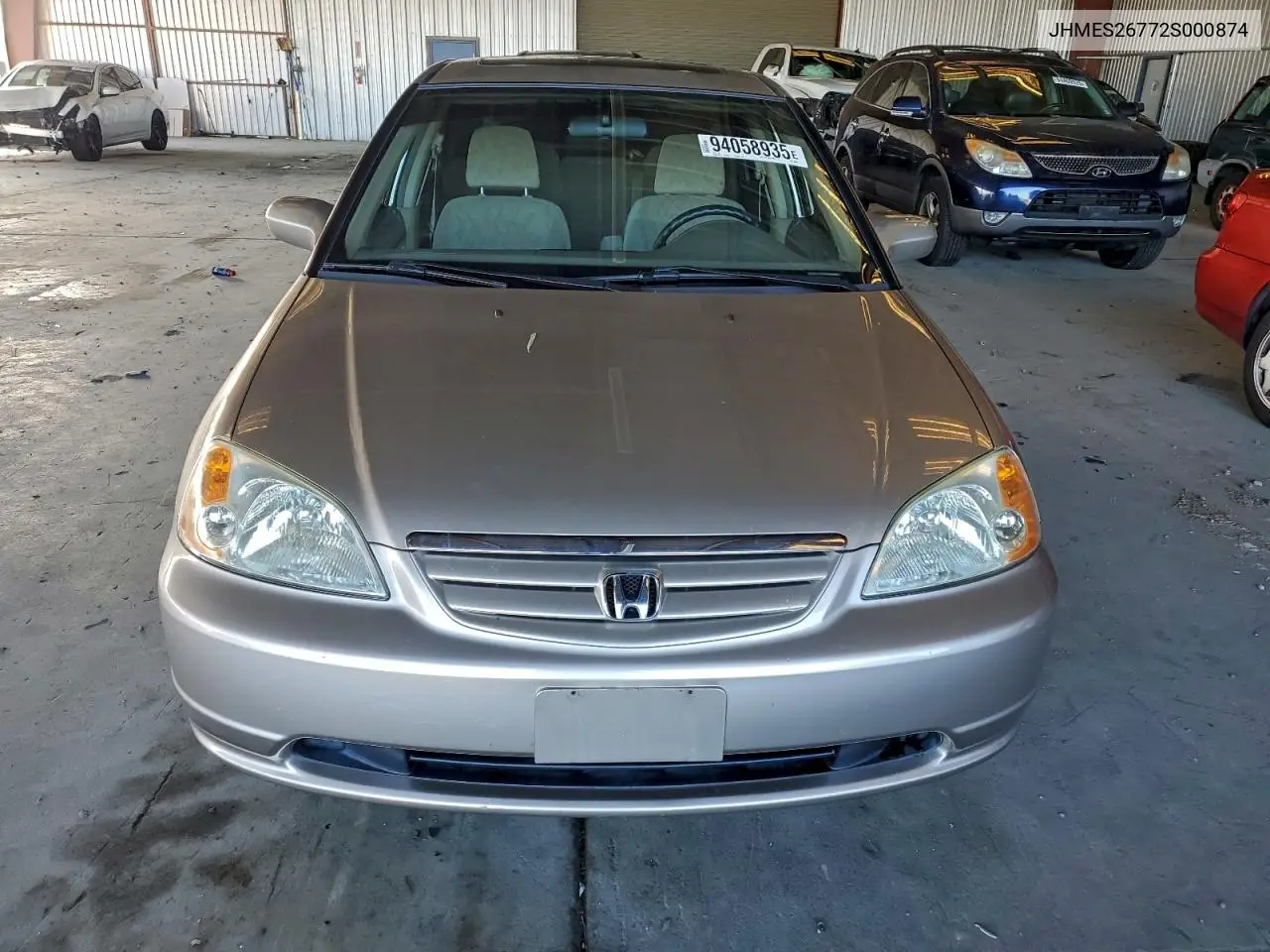 JHMES26772S000874 2002 Honda Civic Ex